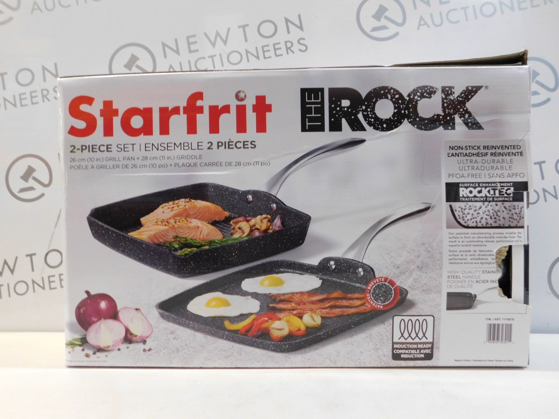 1 BOXED STARFRIT THE ROCK GRILL PAN RRP Â£39 (ONLY PAN IN BOX)