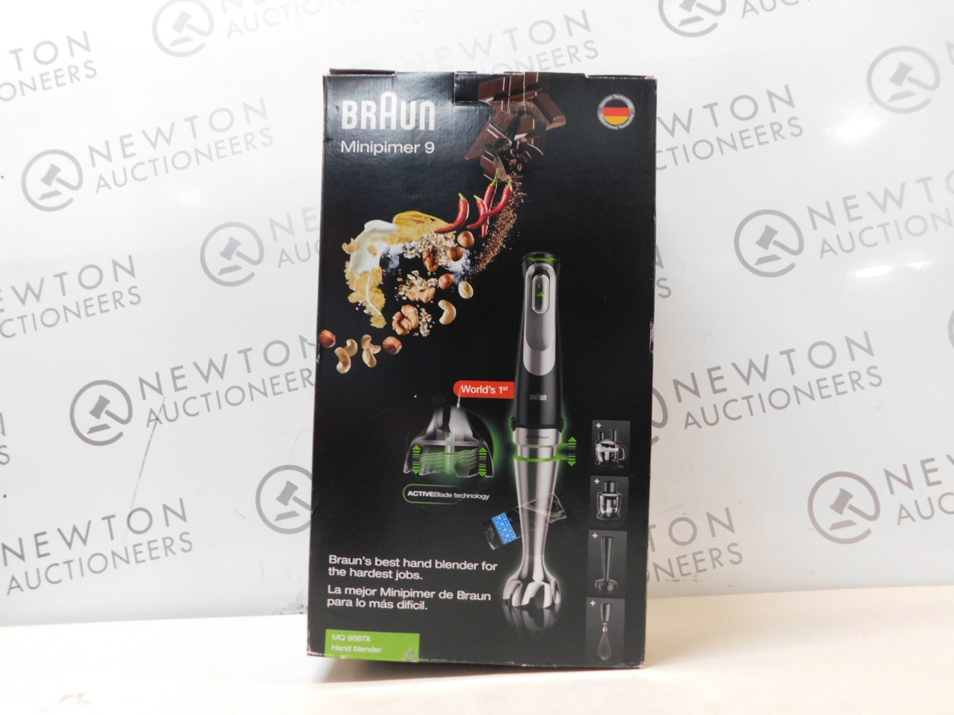 1 BOXED BRAUN MULTI-QUICK 9 MQ9087X HAND BLENDER WITH ACCESSORIES RRP Â£149.99