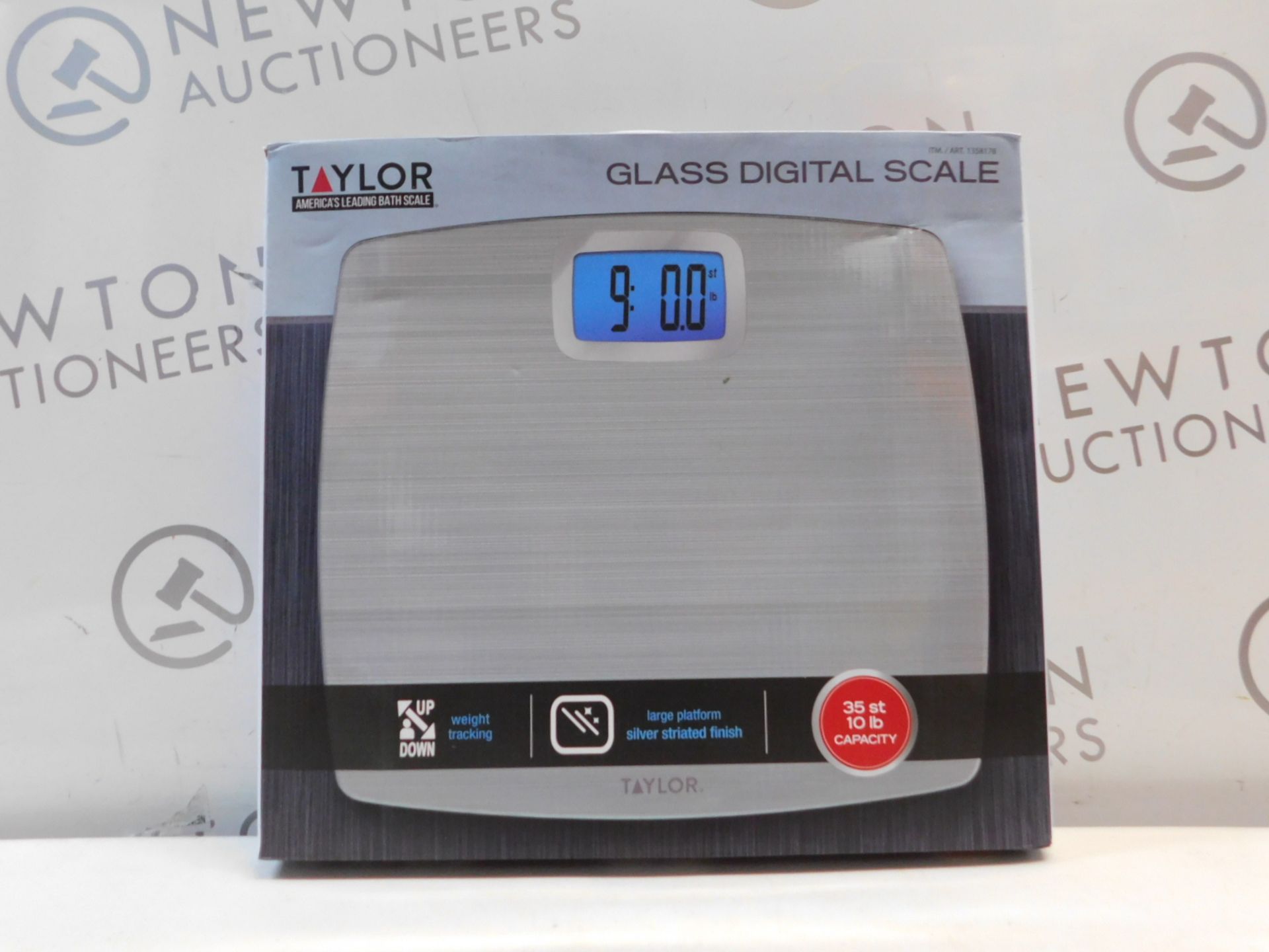 1 BOXED TAYLOR DIGITAL BATHROOM GLASS SCALE RRP Â£29.99