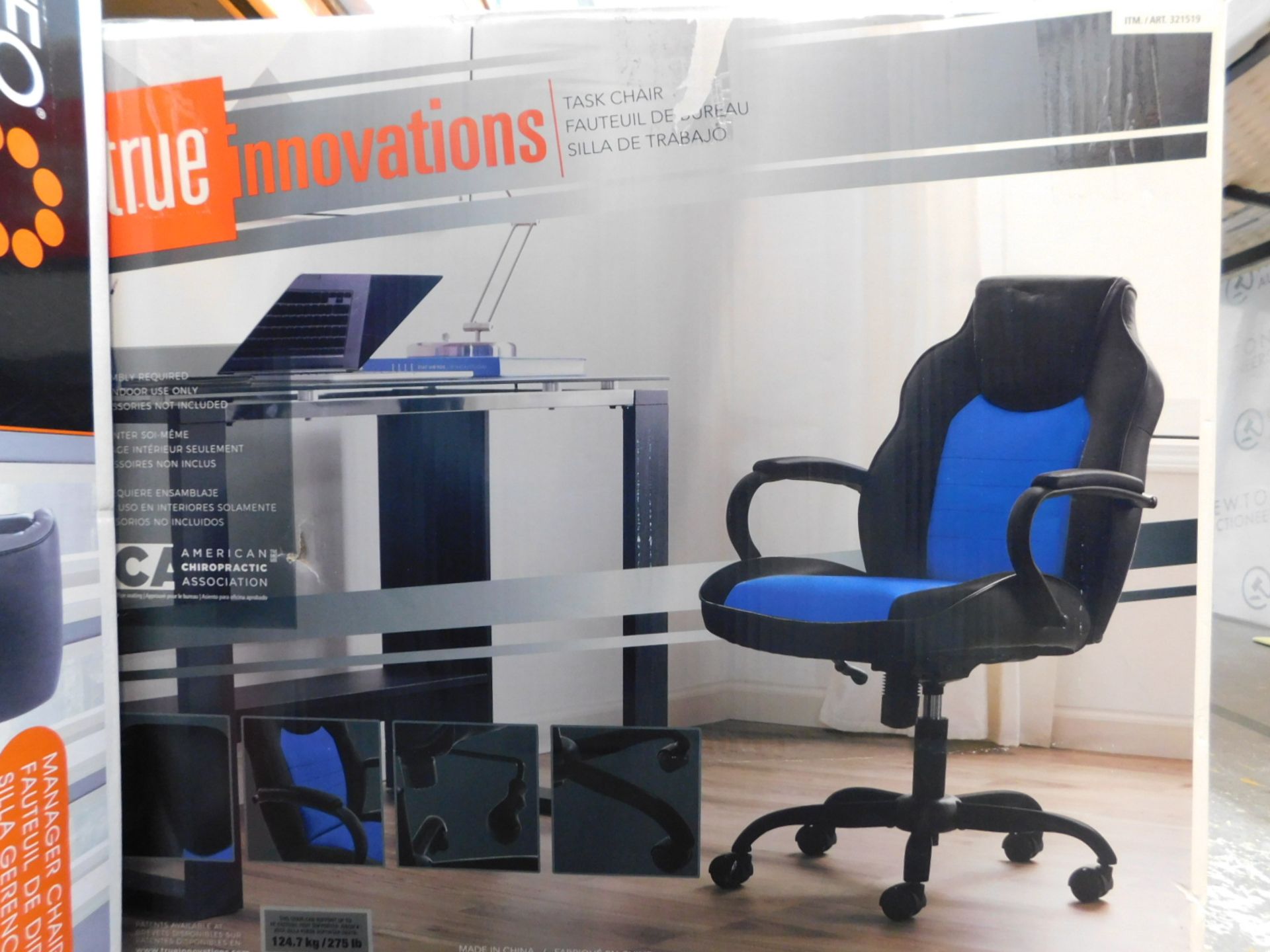 1 BOXED TRUE INNOVATIONS BACK TO SCHOOL OFFICE CHAIR RRP Â£99