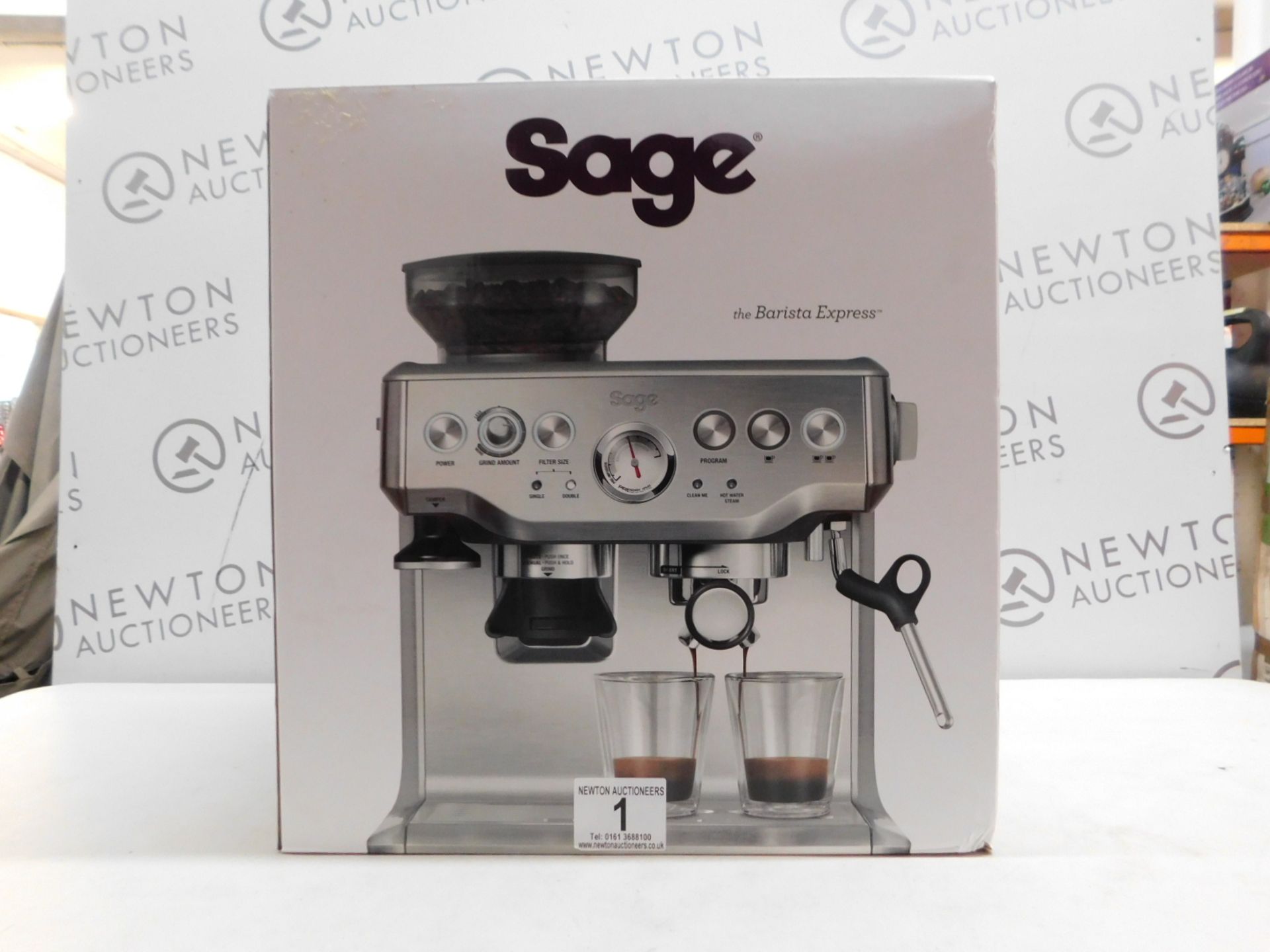 1 BOXED SAGE BARISTA EXPRESS BES875UK BEAN TO CUP COFFEE MACHINE RRP Â£599