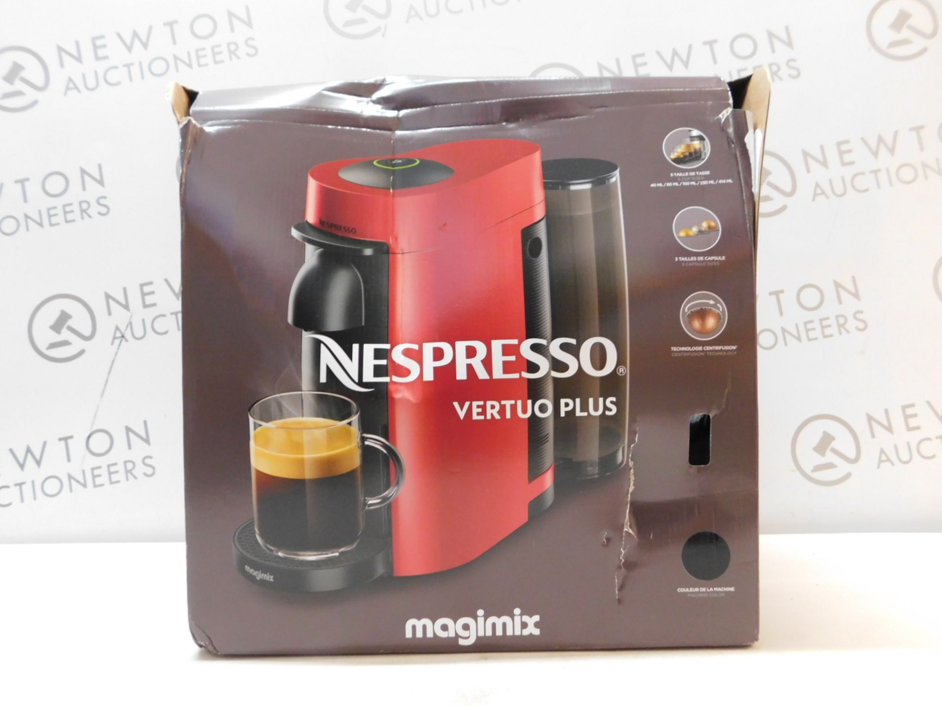 1 BOXED NESPRESSO VERTUO PLUS 11399 COFFEE MACHINE BY MAGIMIX RRP Â£129