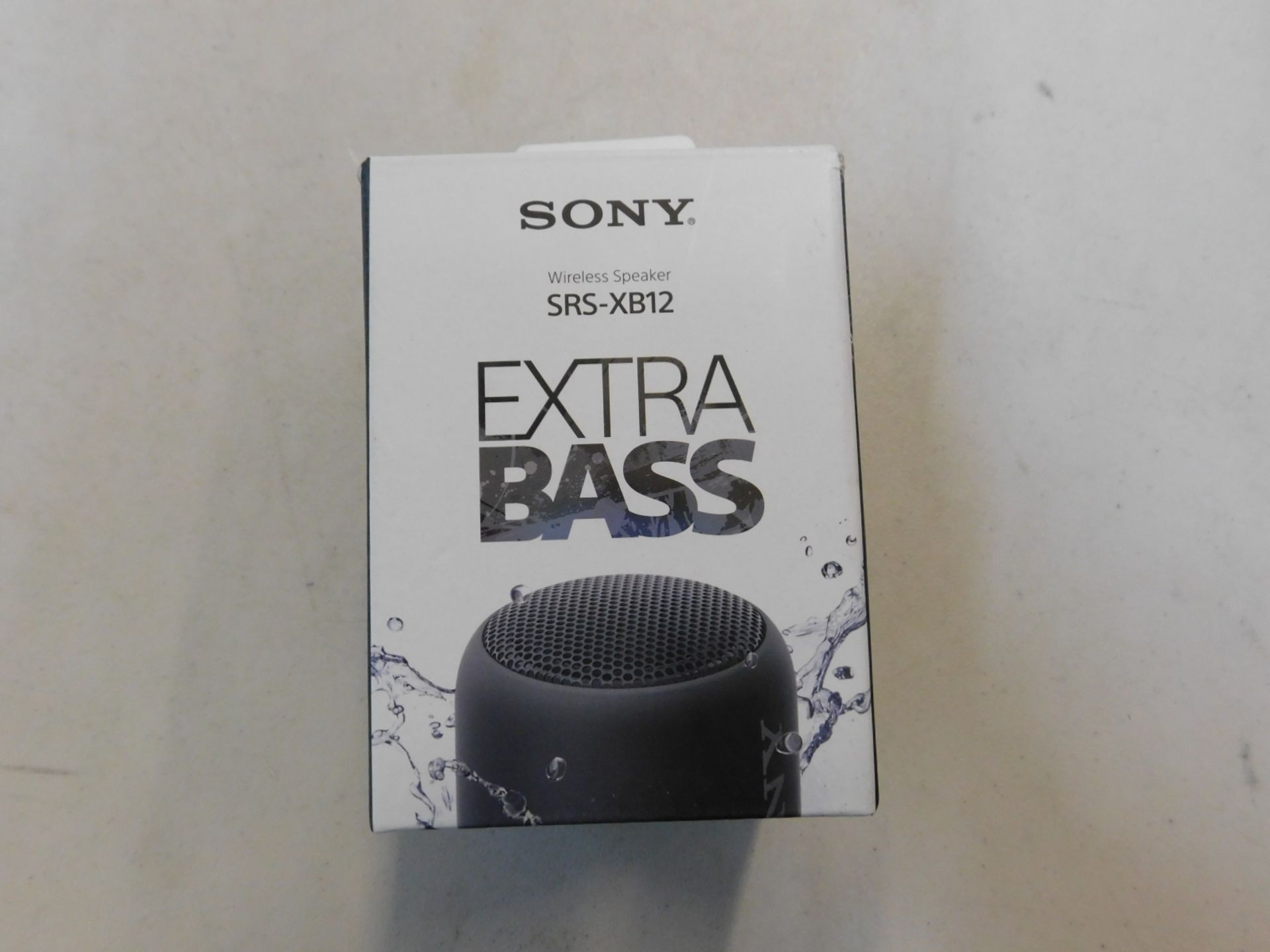 1 BOXED SONY SRS-XB12 EXTRA BASS WIRELESS BLUETOOTH SPEAKER RRP Â£59.99