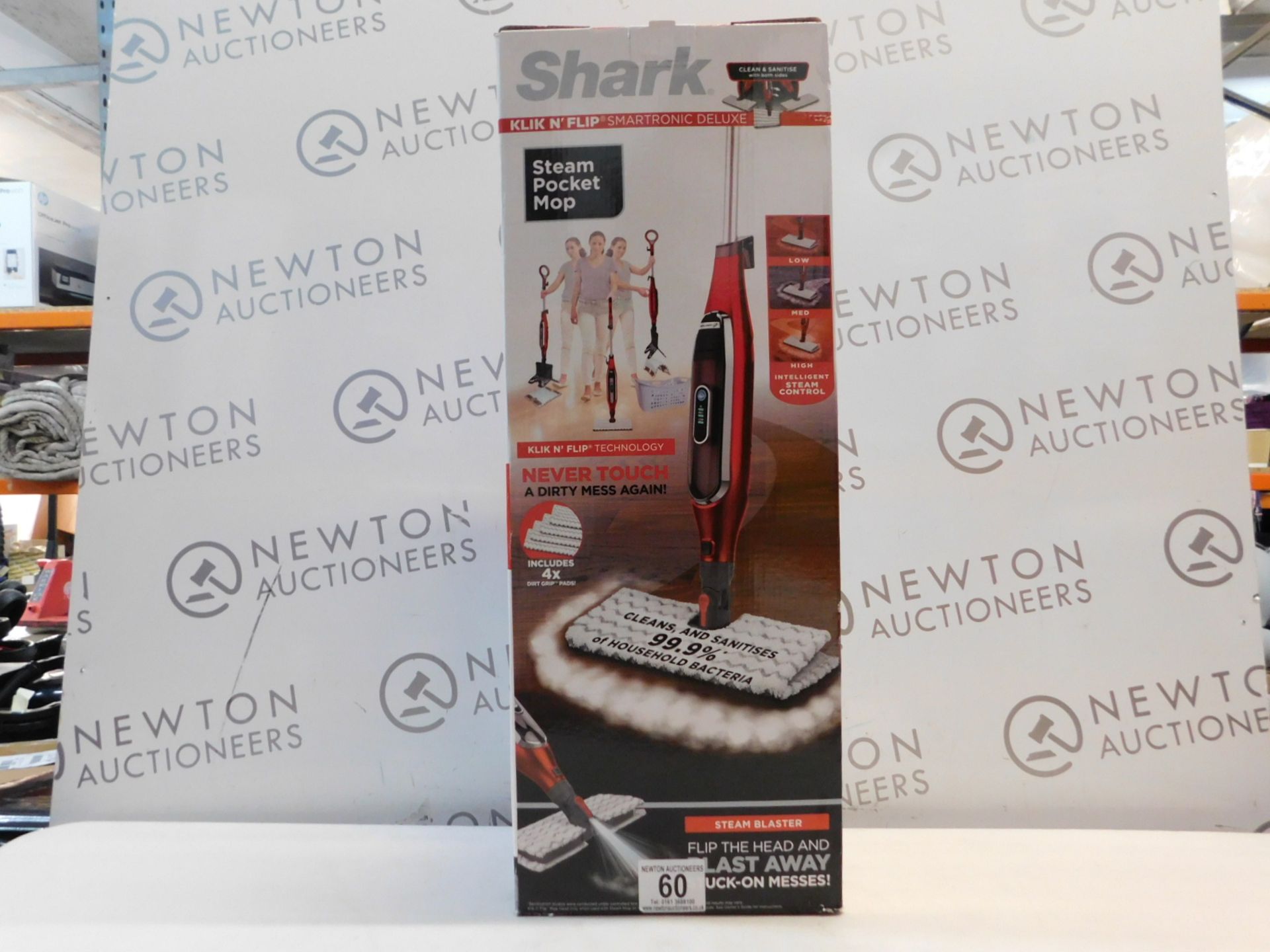 1 BOXED SHARK KLIK N FLIP STEAM POCKET MOP RRP Â£89.99