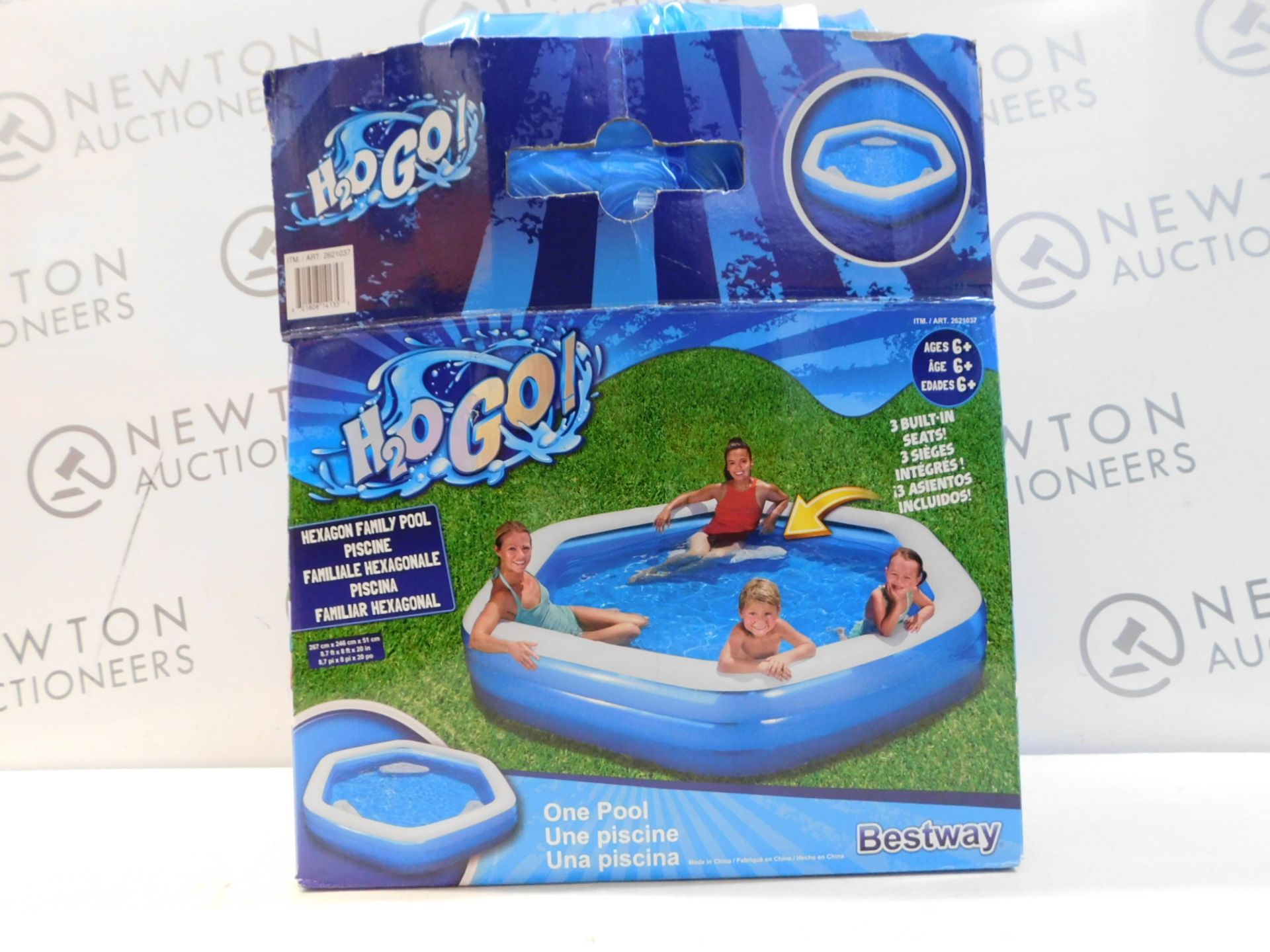 1 BOXED H2OGO HEXAGON FAMILY POOL RRP Â£39