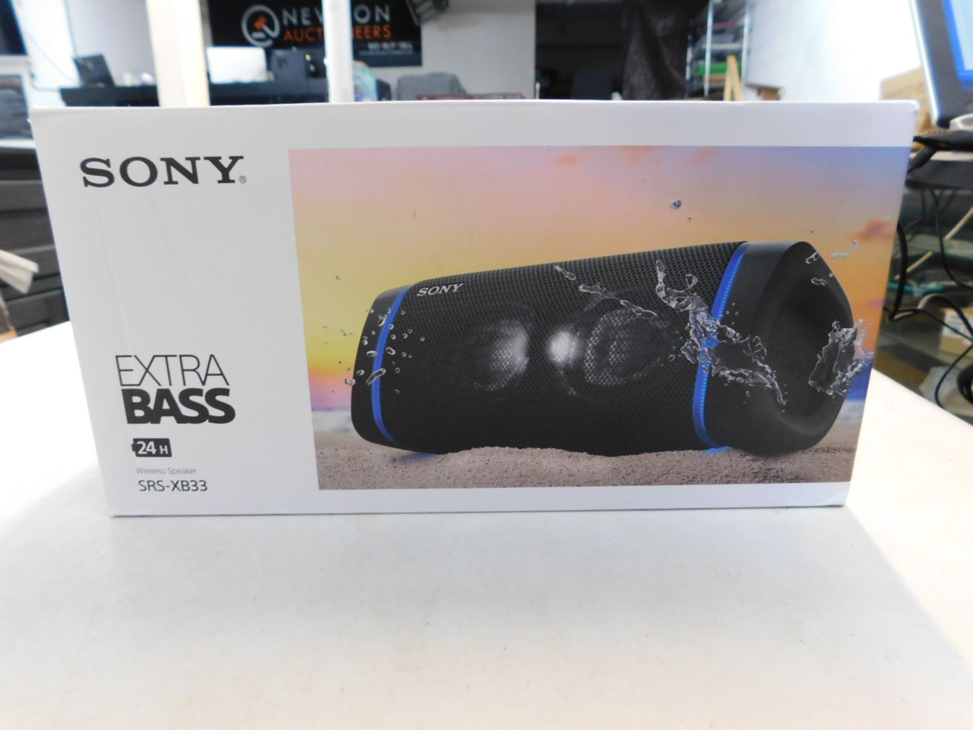 1 BOXED SONY SRS-XB33 EXTRA BASS WATERPROOF BLUETOOTH SPEAKER RRP Â£149.99