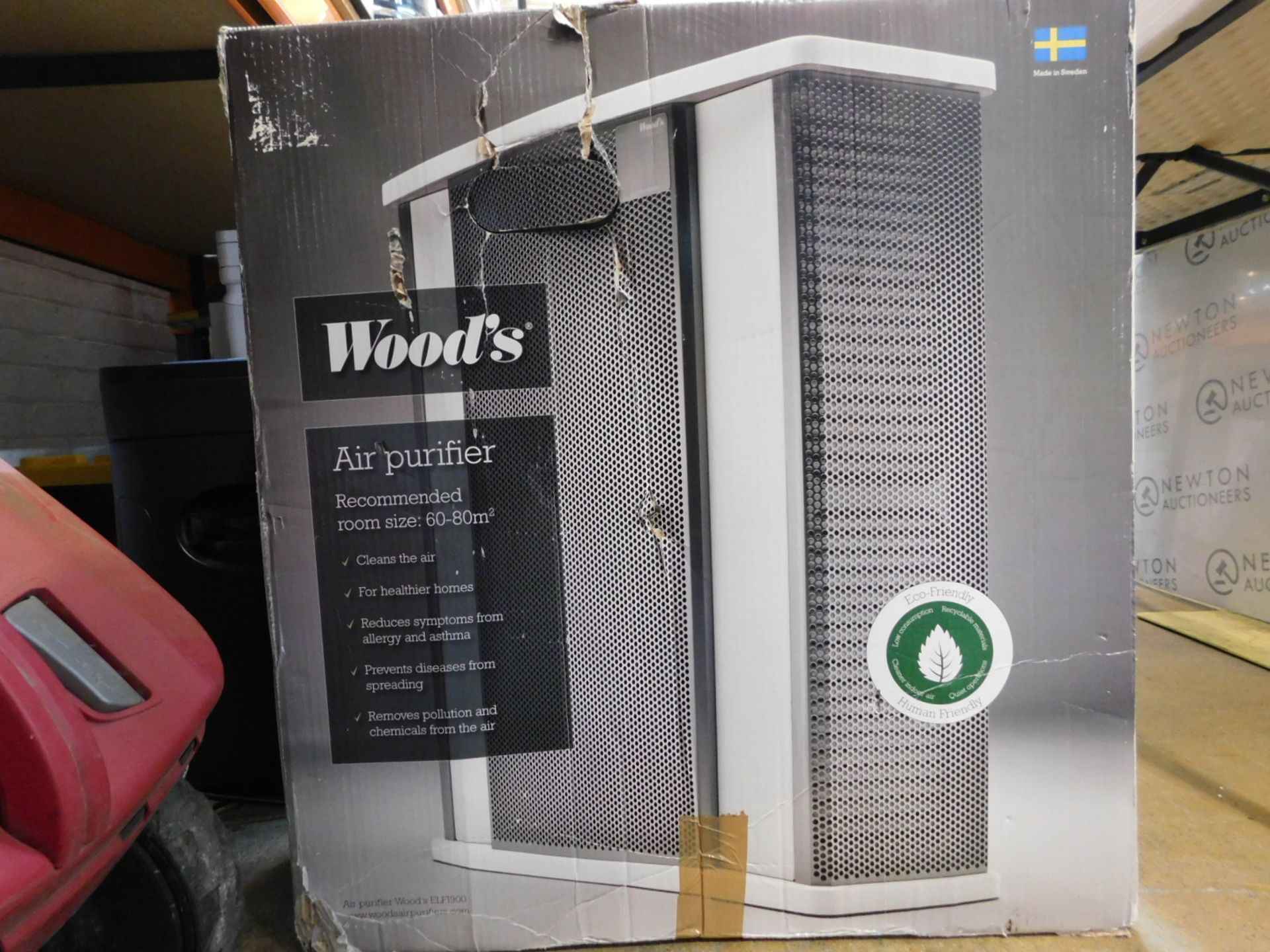 1 BOXED WOOD'S GRAN 900 AIR PURIFIER WITH 4 SPEED FILTRATION, AIR CLEANER RRP Â£299