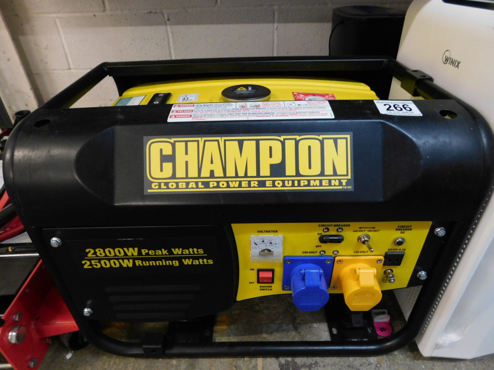 1 CHAMPION 196CC CPG3500 50HZ 120/240V PETROL GENERATOR RRP Â£349.99