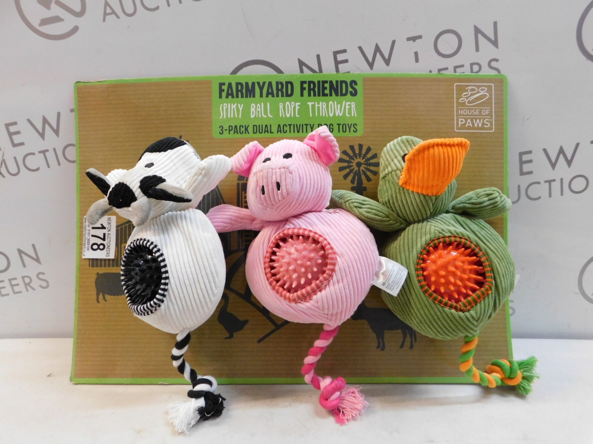 1 PACK OF FARMYARD FRIENDS DOG TOYS RRP Â£29