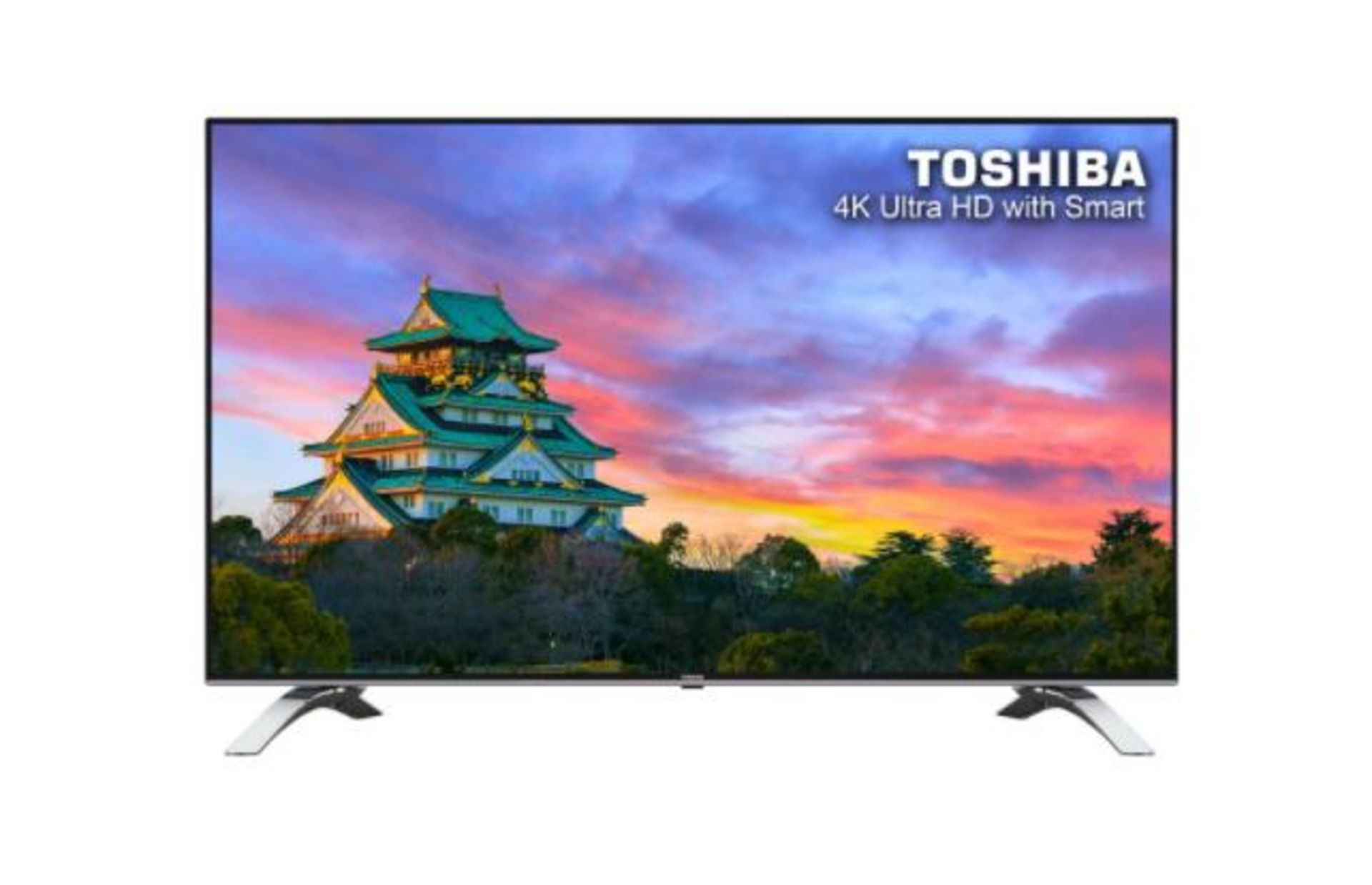 1 TOSHIBA 55" 55U6663DB 4K ULTRA HD LED SMART TV WITH STAND & REMOTE RRP Â£399 (WORKING)