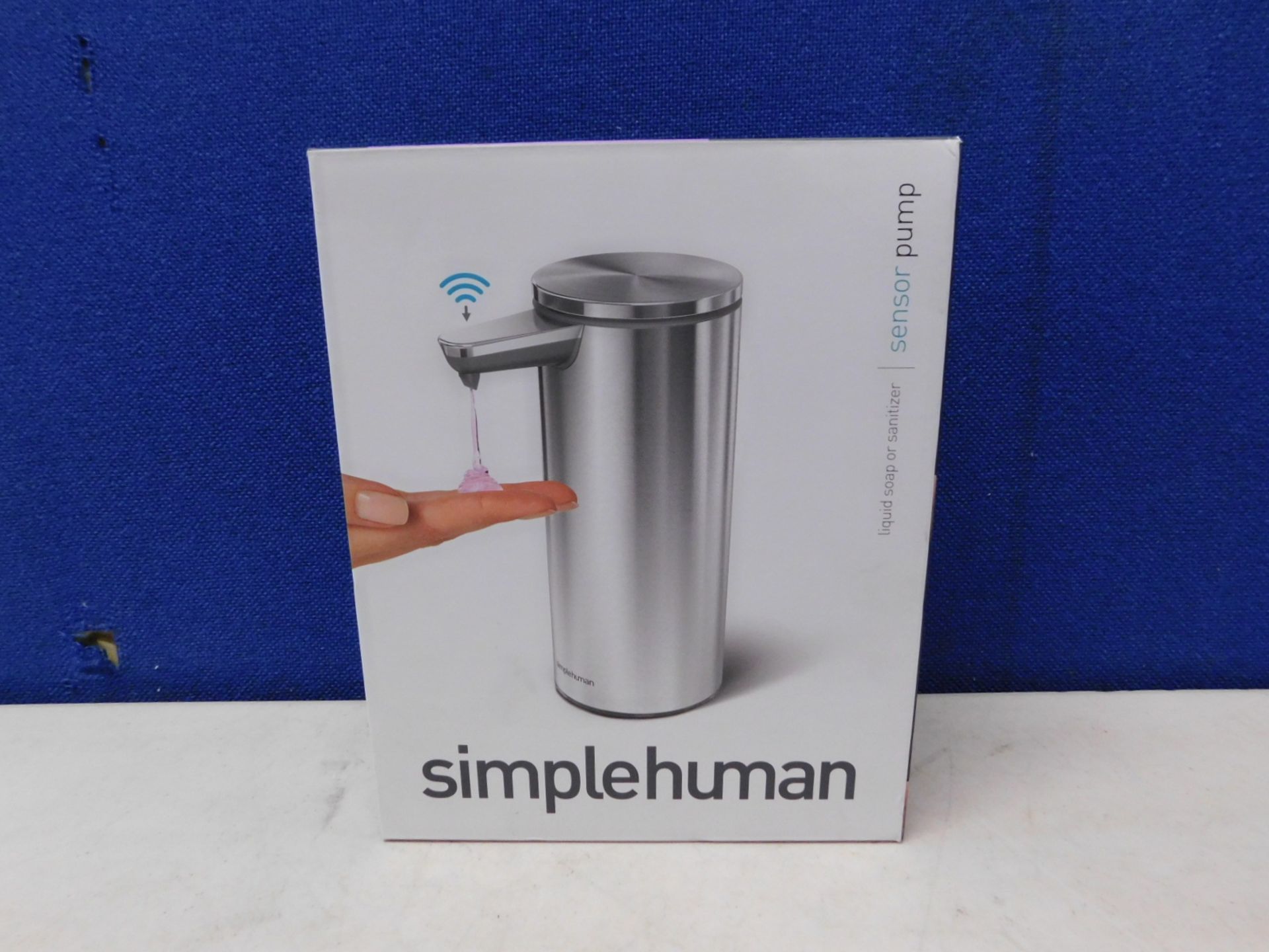 1 BOXED SIMPLE HUMAN SENSOR PUMP SOAP DISPENSER RRP Â£44.99