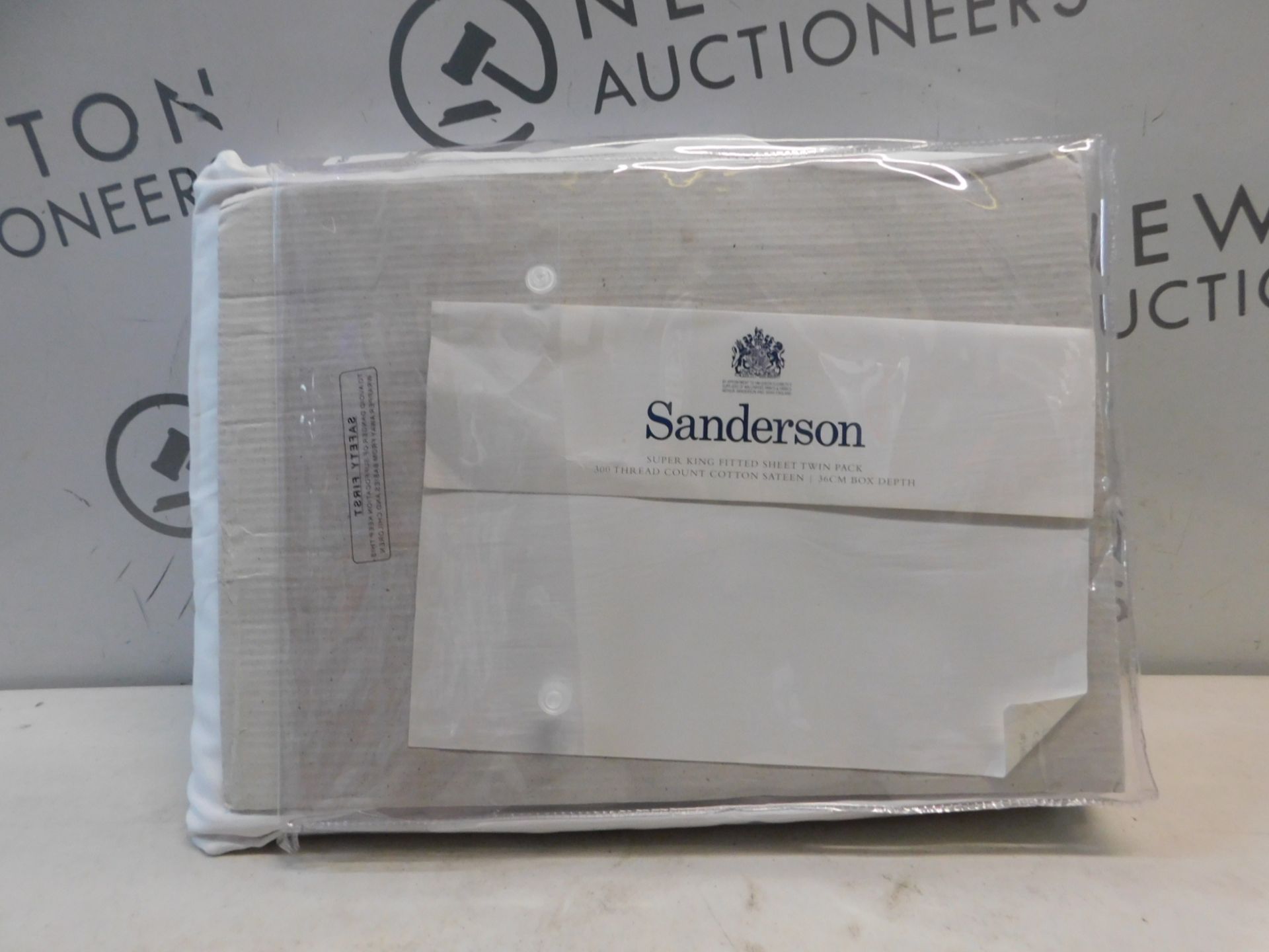 1 PACKED SANDERSON FITTED SHEETS SUPER KING SIZE RRP Â£39