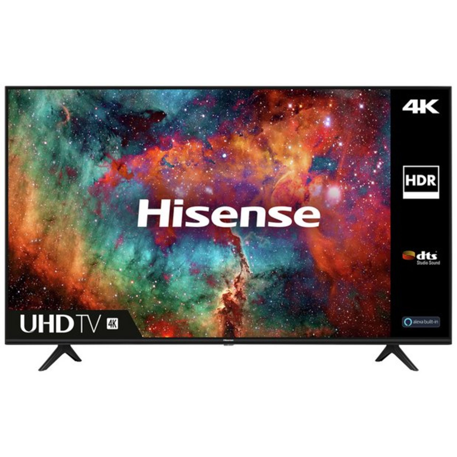 1 BOXED HISENSE 58" H58A7100UK 4K ULTRA HD LED SMART TV WITH STAND AND REMOTE RRP Â£499 (WORKING)
