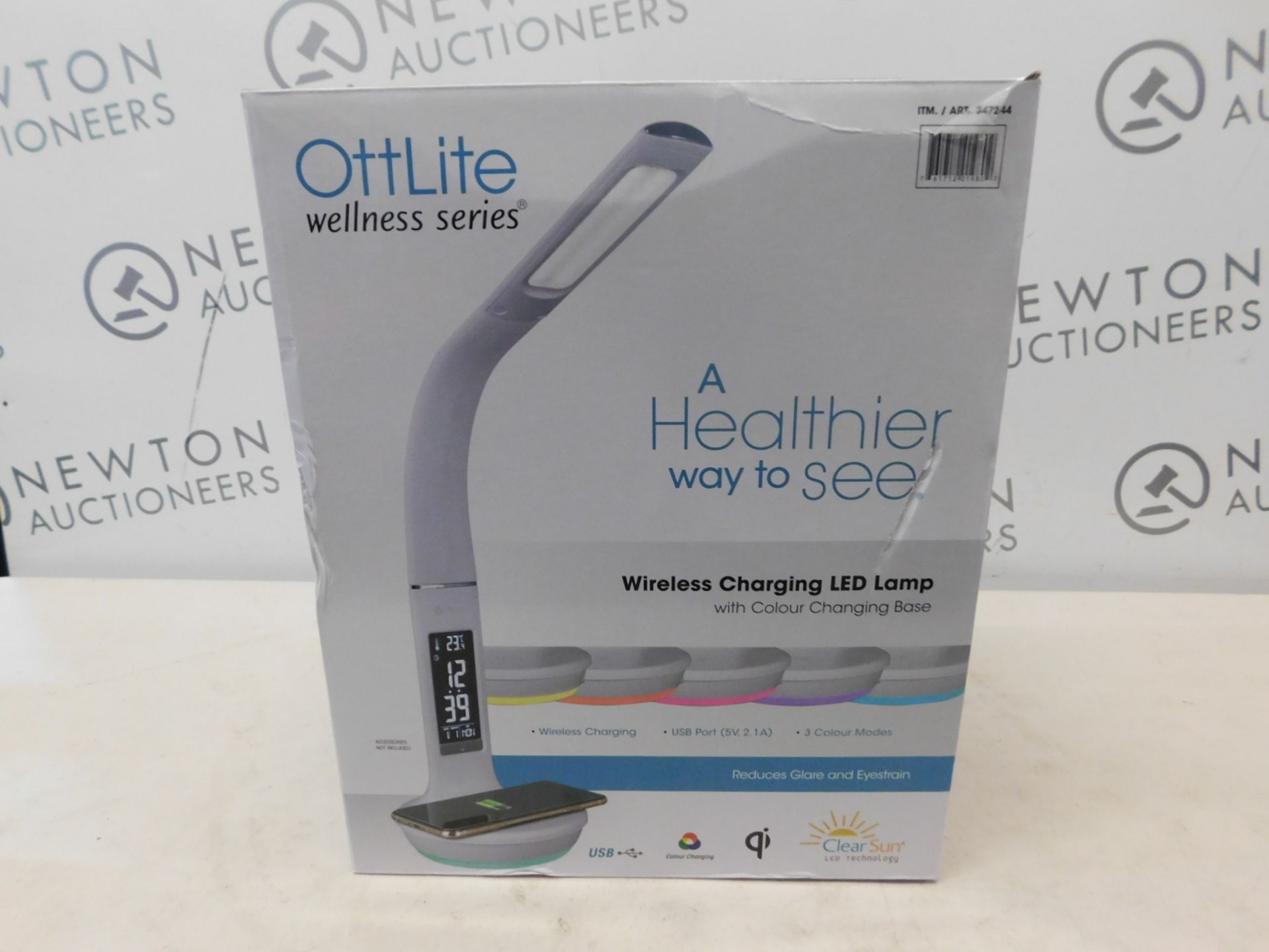 1 BOXED OTTLITE EXECUTIVE LED DESK LAMP WITH WIRELESS CHARGING RRP Â£49.99