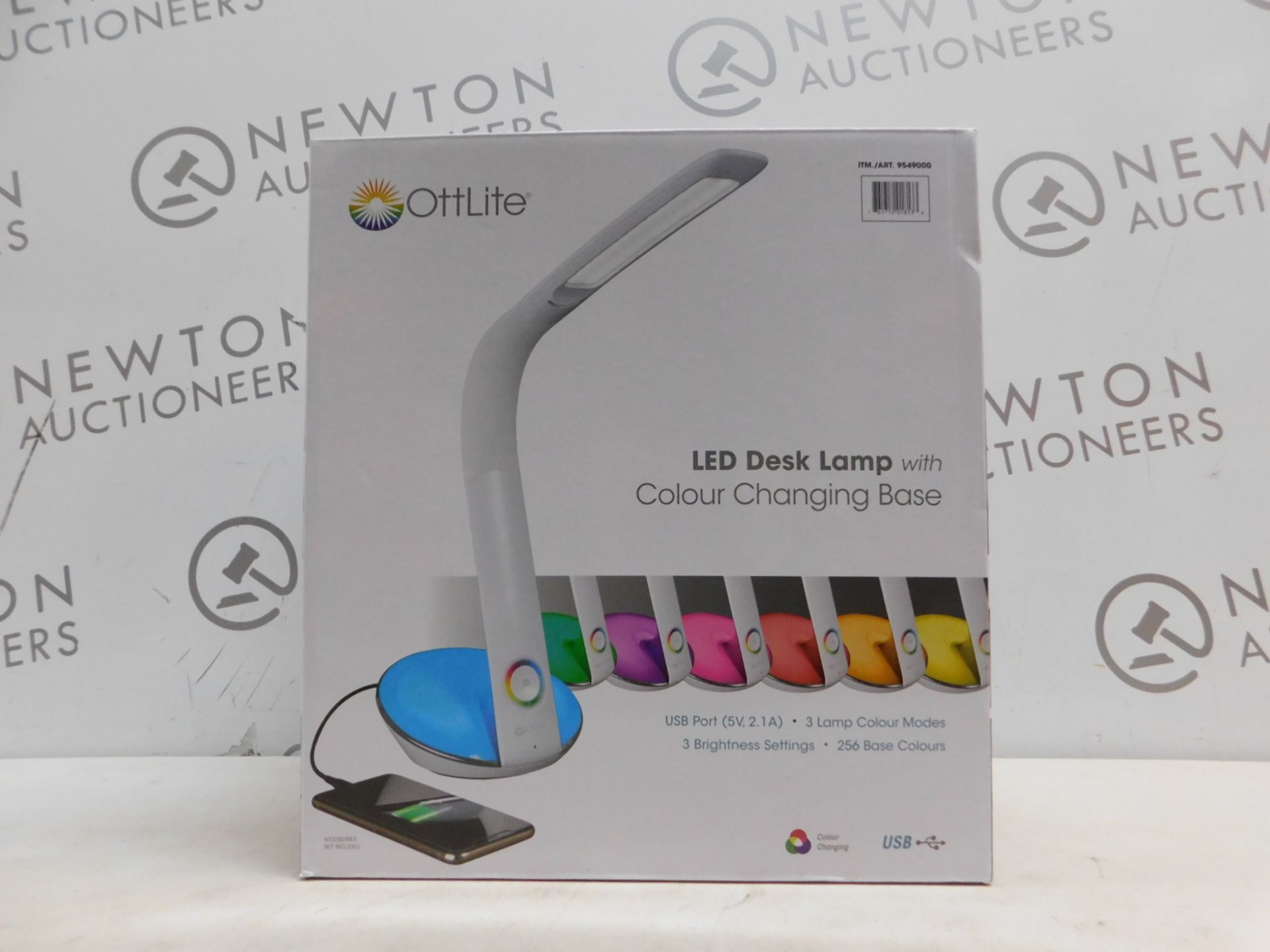 1 BOXED OTTLITE LED DESK LAMP WITH COLOUR CHANGING BASE RRP Â£49