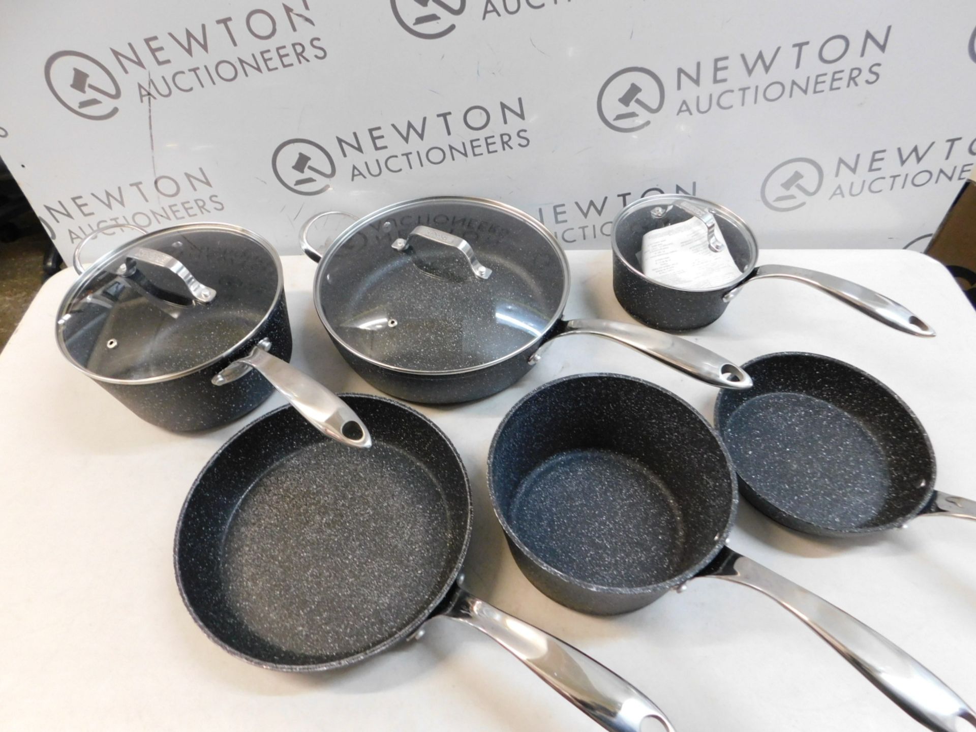 1 STARFRIT THE ROCK 10 PIECE (APPROX) COOKWARE PAN SET RRP Â£149.99