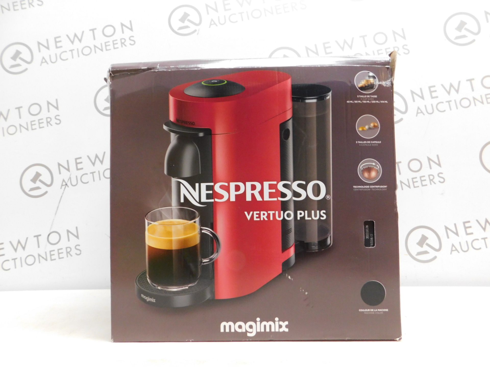 1 BOXED NESPRESSO VERTUO PLUS 11399 COFFEE MACHINE BY MAGIMIX RRP Â£129