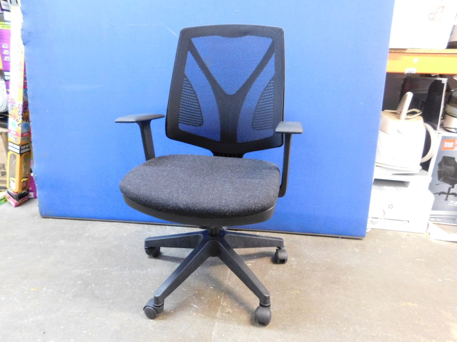 1 ZEVILLA OFFICE CHAIR WITH MESH BACKREST RRP Â£149