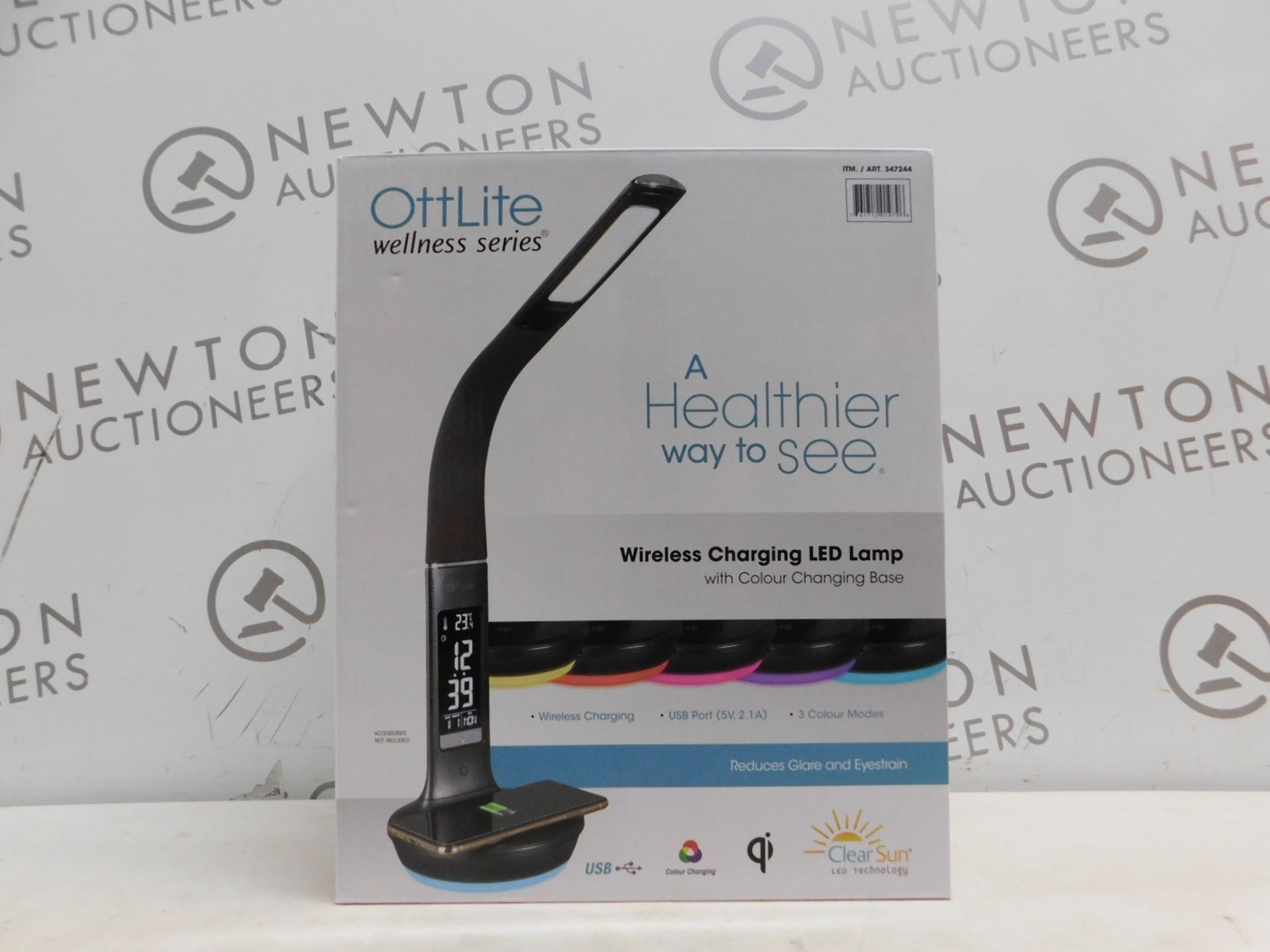 1 BOXED OTTLITE WELLNESS SERIES TABLE LAMP WITH WIRELESS CHARGING RRP Â£49