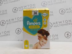 1 BOXED JUMBO PACK PAMPERS NEW BABY NAPPIES SIZE 2 RRP Â£12.99