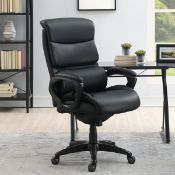 1 LA-Z-BOY AIR EXECUTIVE BLACK BONDED LEATHER OFFICE CHAIR RRP Â£299 (PICTURES FOR ILLUSTRATION