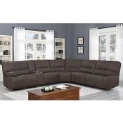1 FABRIC POWER RECLINING SECTIONAL CORNER SOFA WITH USB PORTS RRP Â£1599 (PICTURES FOR
