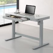 1 BOXED TRESANTI TWIN-STAR POWER ADJUSTABLE WHITE TECH DESK RRP Â£299 (PICTURES FOR ILLUSTRATION