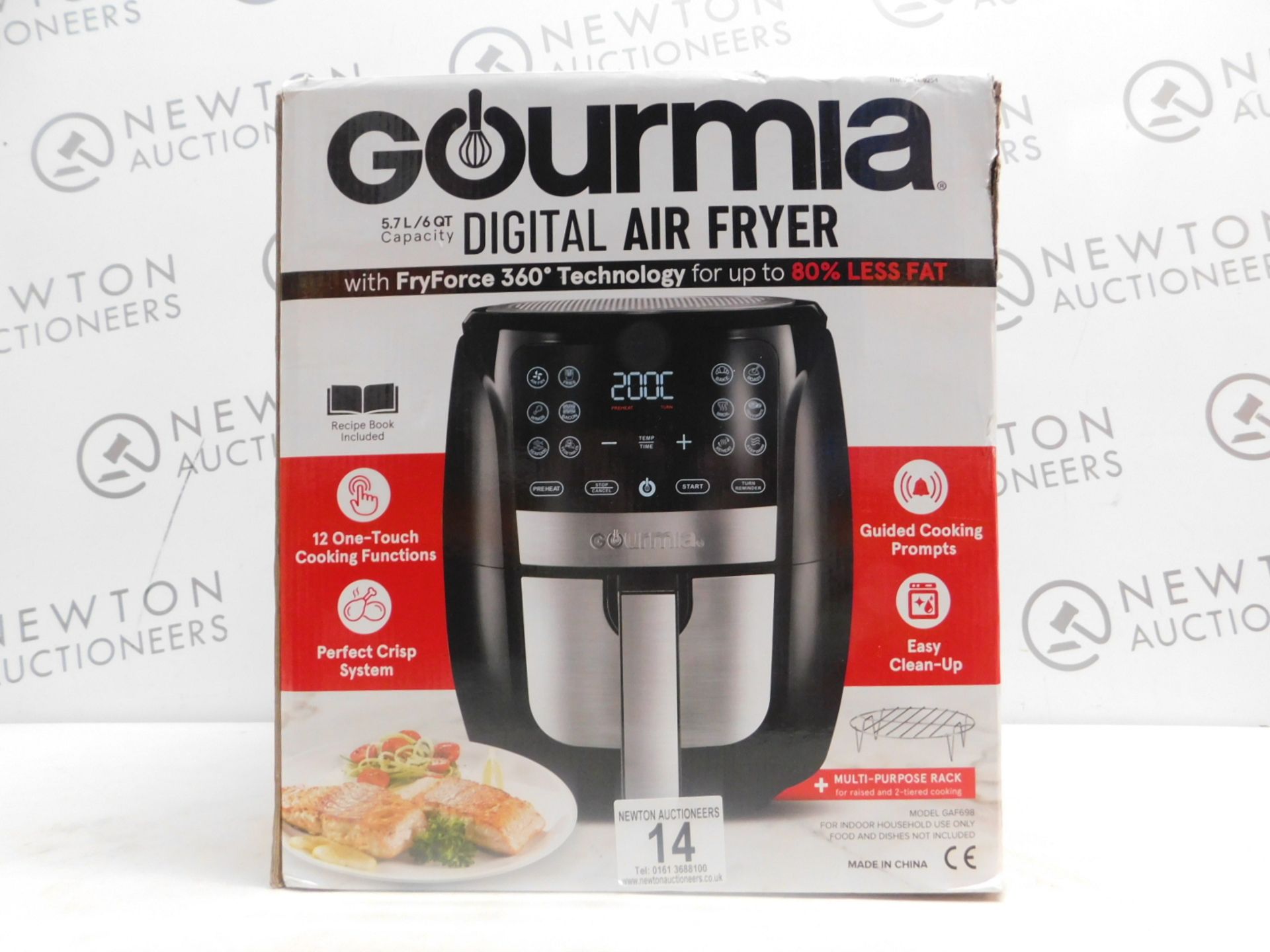 1 BOXED GOURMIA 6QT/5.7L DIGITAL AIR FRYER RRP Â£89.99