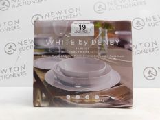 1 BOXED DENBY WHITE 10 PIECE TABLEWARE SET RRO Â£179.99