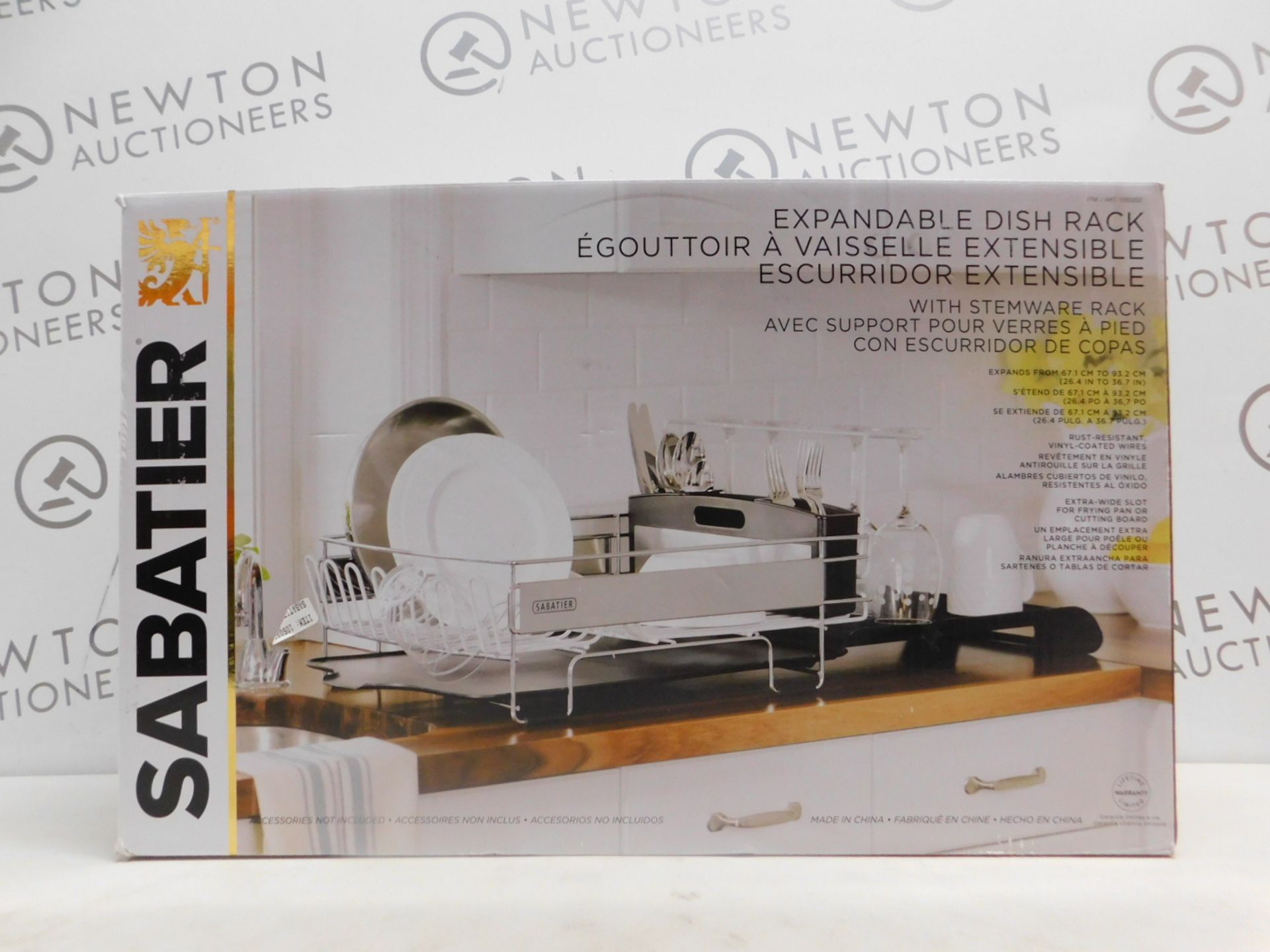 1 BOXED SABATIER EXPANDABLE DISH RACK RRP Â£44.99