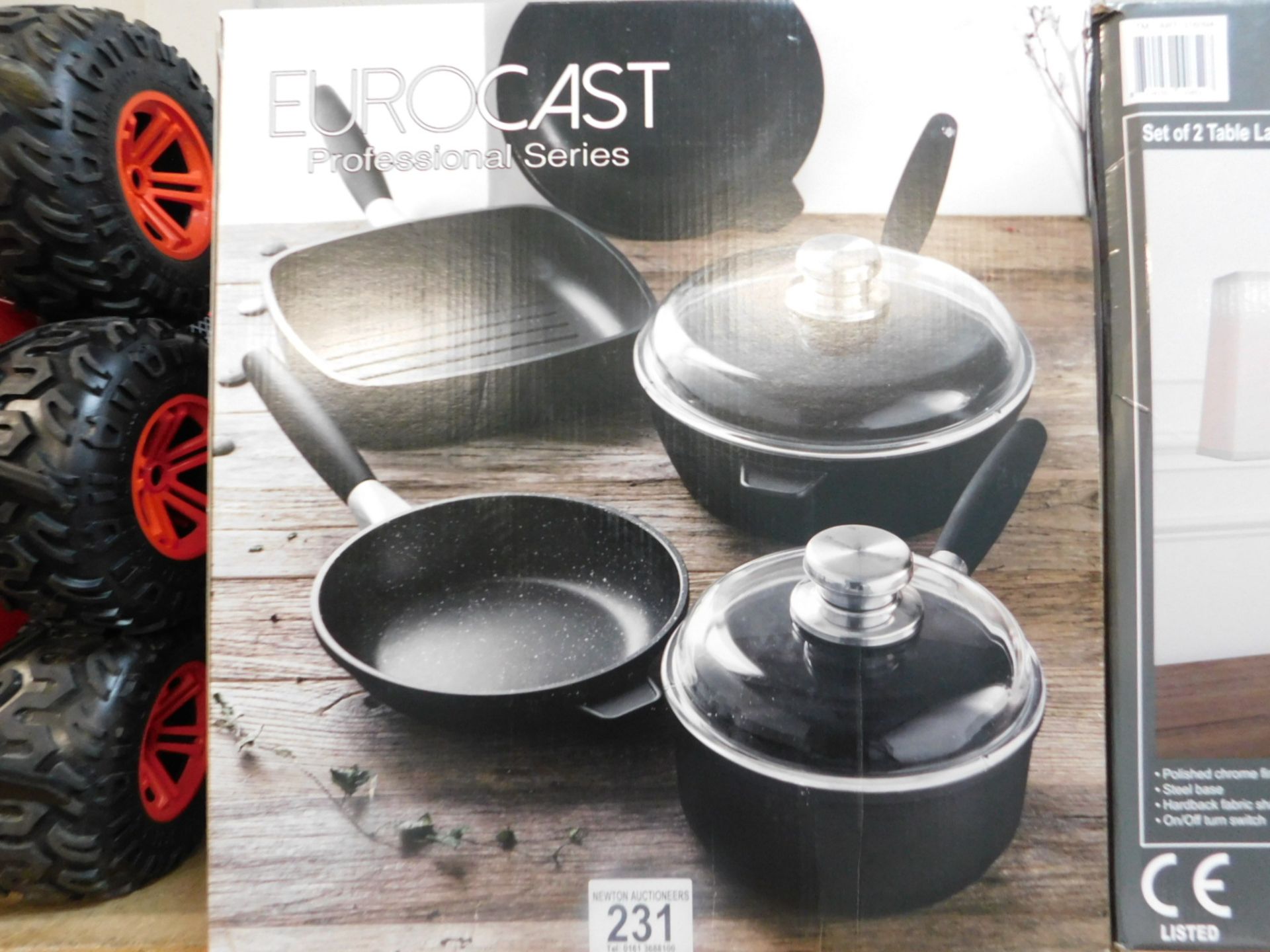 1 BOXED BERGHOFF EUROCAST NON-STICK 5 PIECE COOKWARE SET RRP Â£249