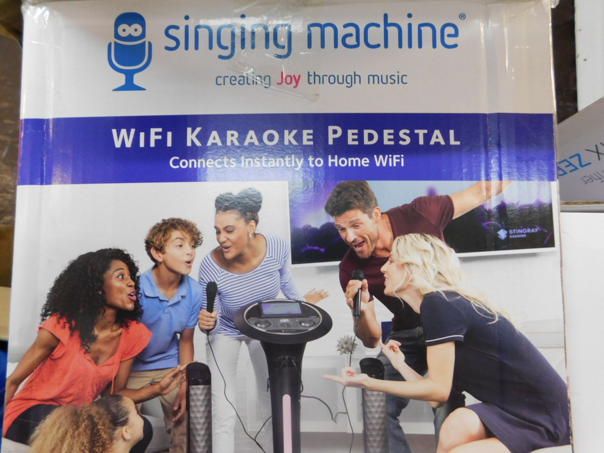 1 BOXED SINGING MACHINE WIFI KARAOKE PEDESTAL RRP Â£299.99