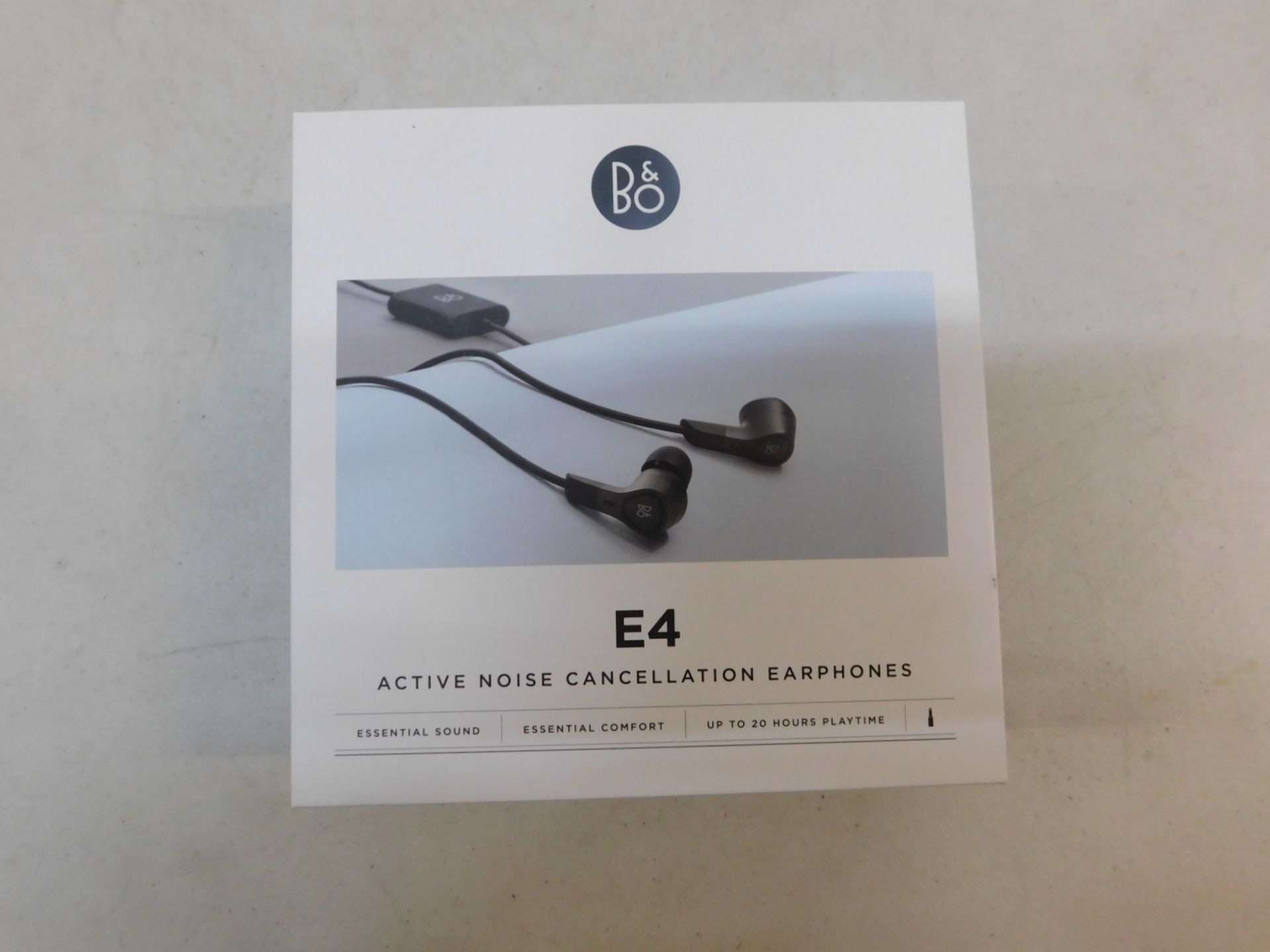 1 BOXED BANG & OLUFSEN BEOPLAY E4 ADVANCED ACTIVE NOISE CANCELLING EARPHONES - BLACK RRP Â£99