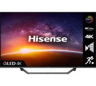 1 BOXED HISENSE 43A7GQTUK 43" SMART 4K ULTRA HD HDR QLED TV WITH ALEXA & GOOGLE ASSISTANT WITH AND