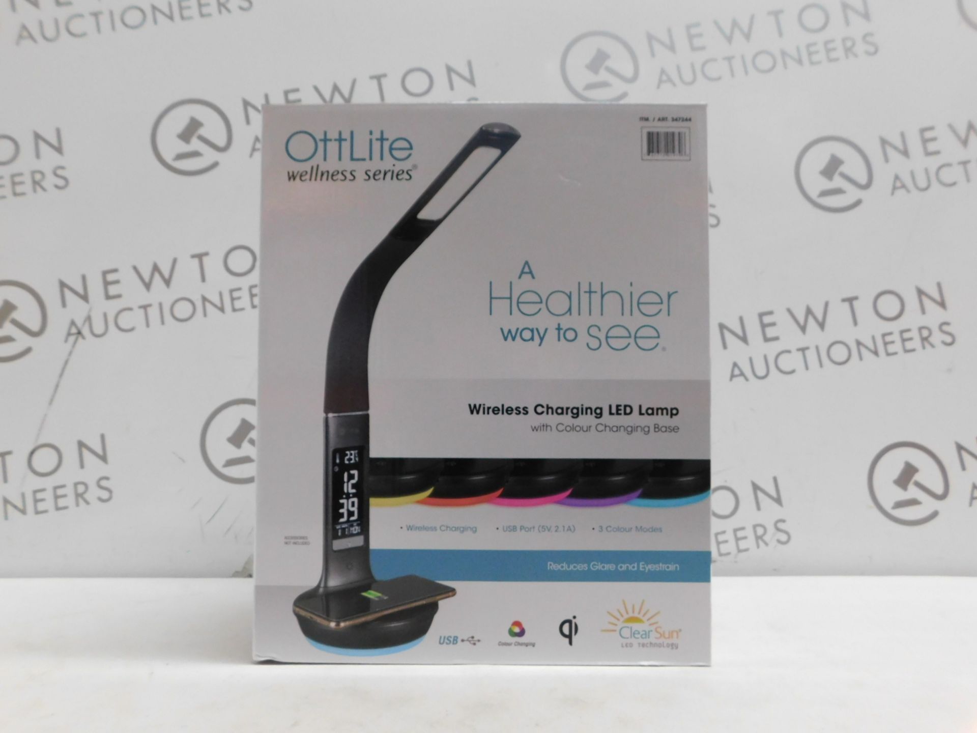 1 BOXED OTTLITE WELLNESS SERIES TABLE LAMP WITH DIGITAL DISPLAY CHARGING RRP Â£49