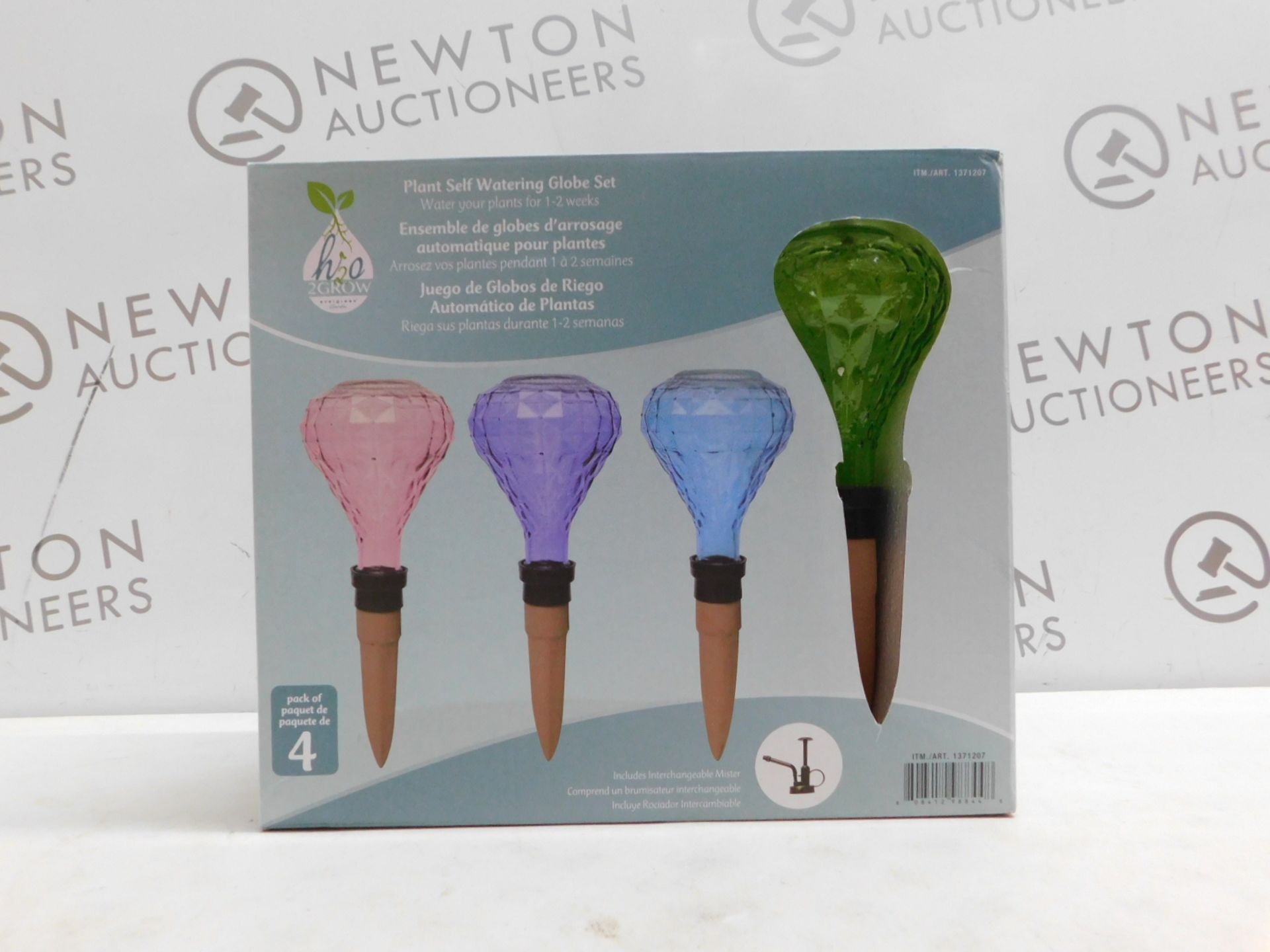 1 BOXED 2GROW EVERGREEN GARDEN PLANT SELF WATERING GLOBE SET RRP Â£29