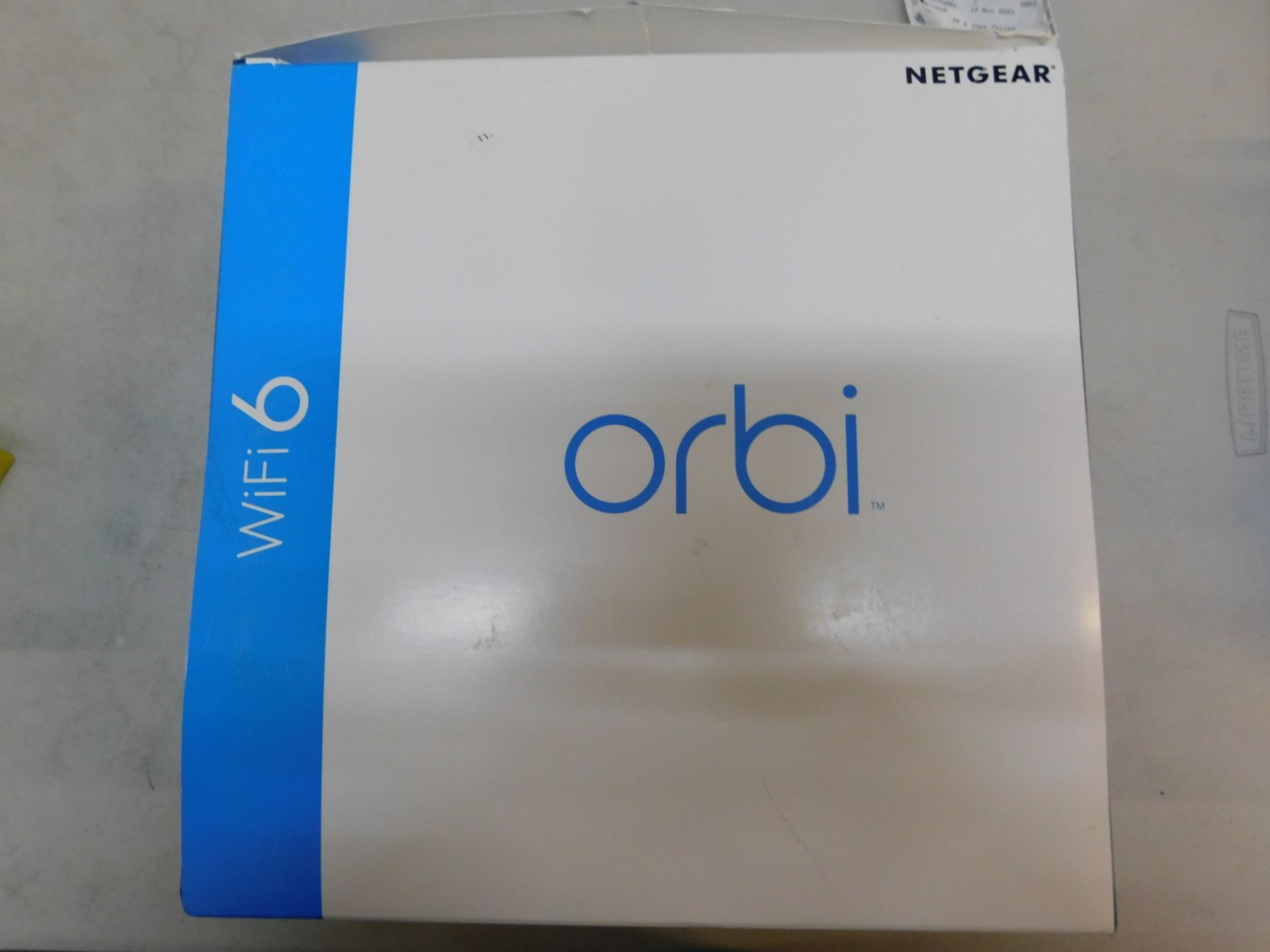 1 BOXED NETGEAR ORBI WHOLE HOME MESH WIFI SYSTEM MODEL AX1800 1 ROUTER AND 2 SATELITES RRP Â£499