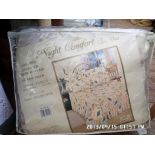 Night Comfort King Bed quilted throwover and pillow sham (unused)