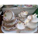 Royal Albert white bone china Val D'or teapot,