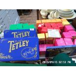 Collection of Tetley Tea Folk tins, figurines, fridge magnets etc.