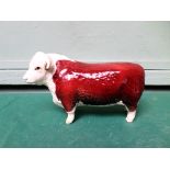 Beswick figure of a Champion Hereford bull