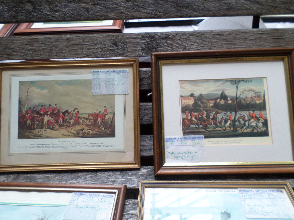 8 various, coloured framed hunting prints incl. - Image 3 of 6