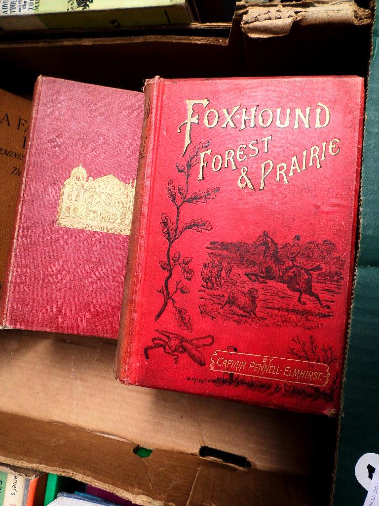 Box of books principally on fox hunting and connected Dignitaries incl. - Image 2 of 2