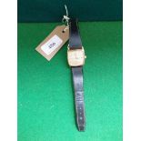 Timex quartz gentleman's wristwatch with black leather strap