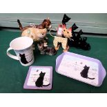 Series of cat accessories, coffee mug etc.