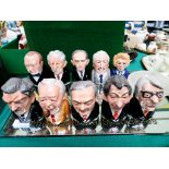 A valuable collection of Barstow miniature figures of British Prime Ministers from Churchill to