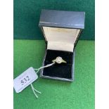 VICTORIAN 18CT GOLD DIAMOND CLUSTER RING (size V)