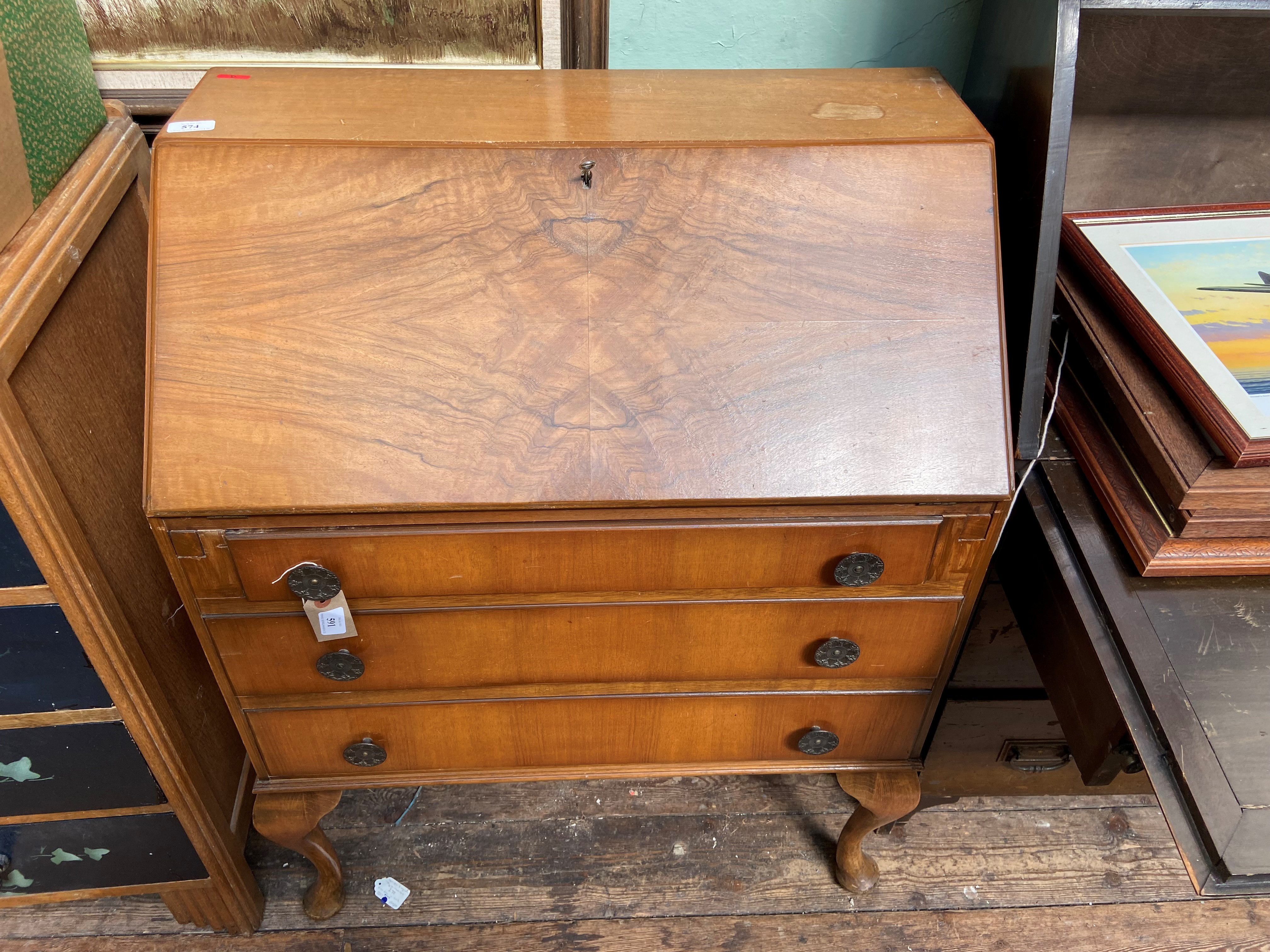 Ladies 20th century fall leaf bureau,