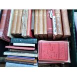 Box of books on mixed subjects incl. 9 vols. by Rudyard Kipling, guide books etc.