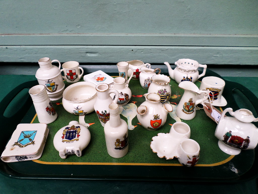 Selection of 20 Crestware items from various factories